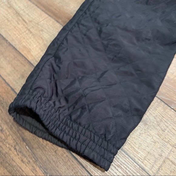 Post Card Vintage Black Quilted Snowpants - Picture 3 of 10
